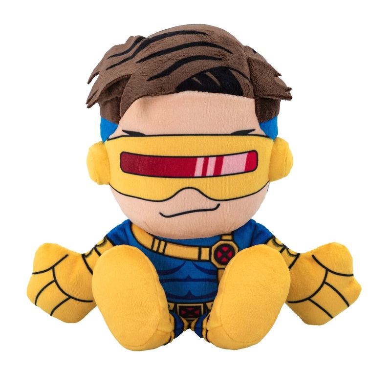 Bleacher Creatures Marvel Cyclops 8” Kuricha Sitting Plush- Soft Chibi Inspired Toy