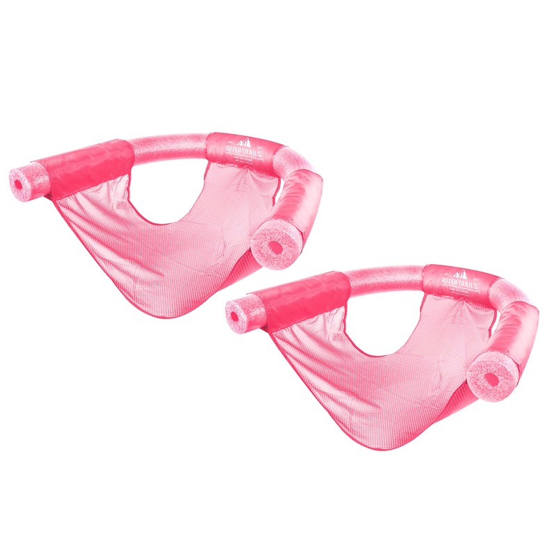 Outer Trails Sling Mesh Chair For Swimming Pool Noodles (Pink)
