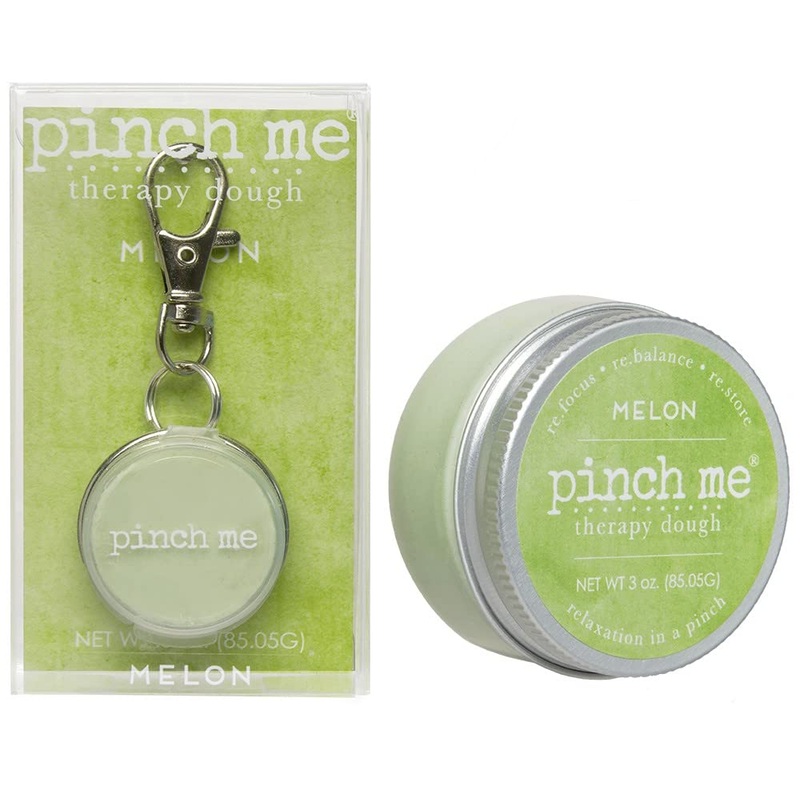 Pinch Me Therapy Dough Locket Combo – Holistic Aromatherapy Stress Relieving Putty – .3Oz Clip-On Locket Scent + 3Oz Dough Melon