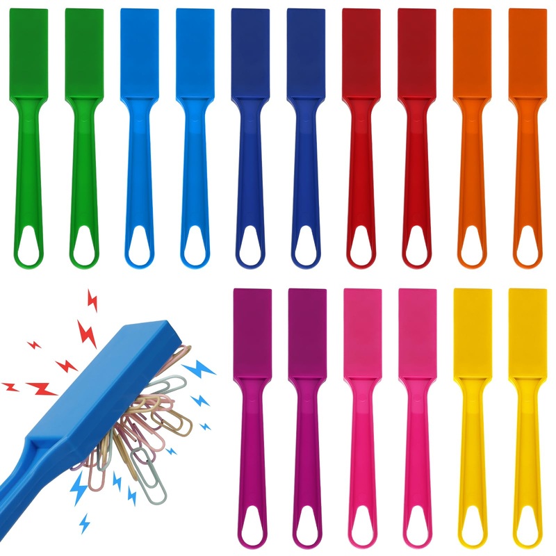 Sayaya 16 Pcs Magnetic Bingo Wands For Kids 7.87 Inch Colorful Magnet Sticks For Bingo Chips, Family Game Night, Science Learnin