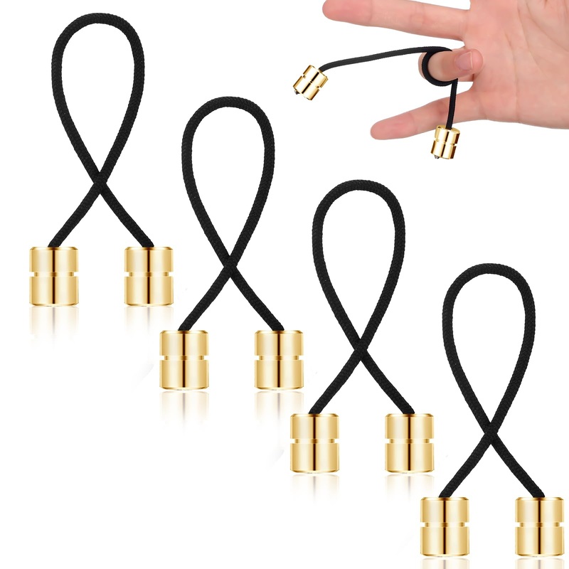 Winnerwhy 4 Pcs Begleri Fidget Beads Toy Adults Metal Anxiety Fidget Spinner Worry Beads Stainless Steel Cylinder Shaped Begleri