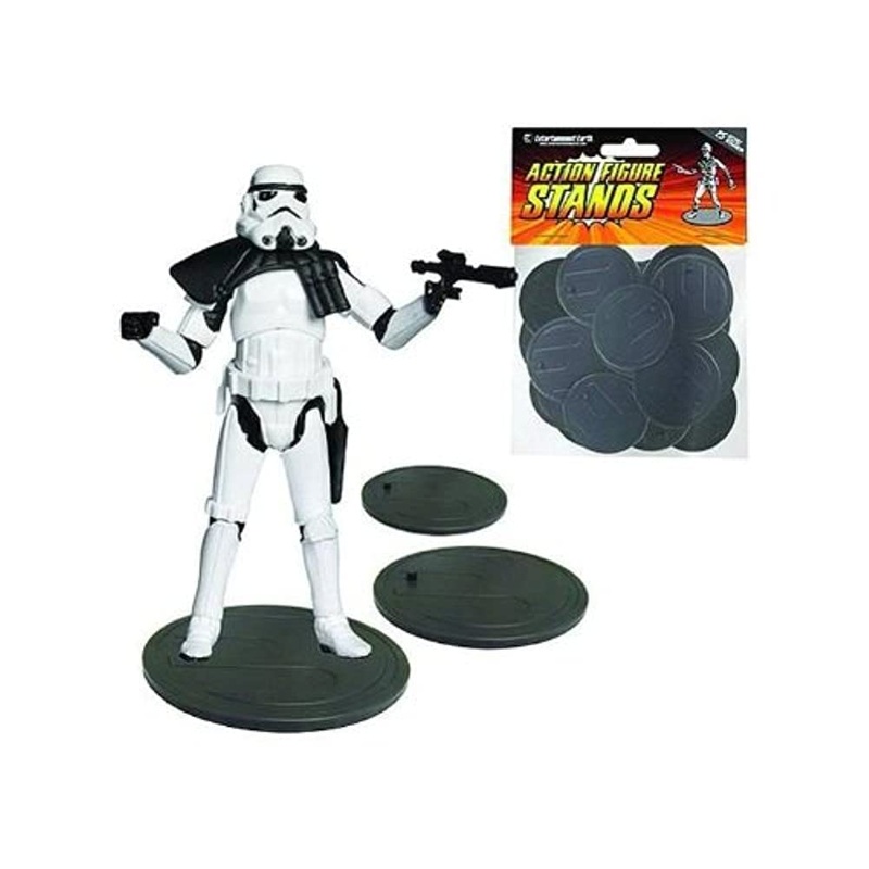 Action Figure Stands 25-Pack – Gray