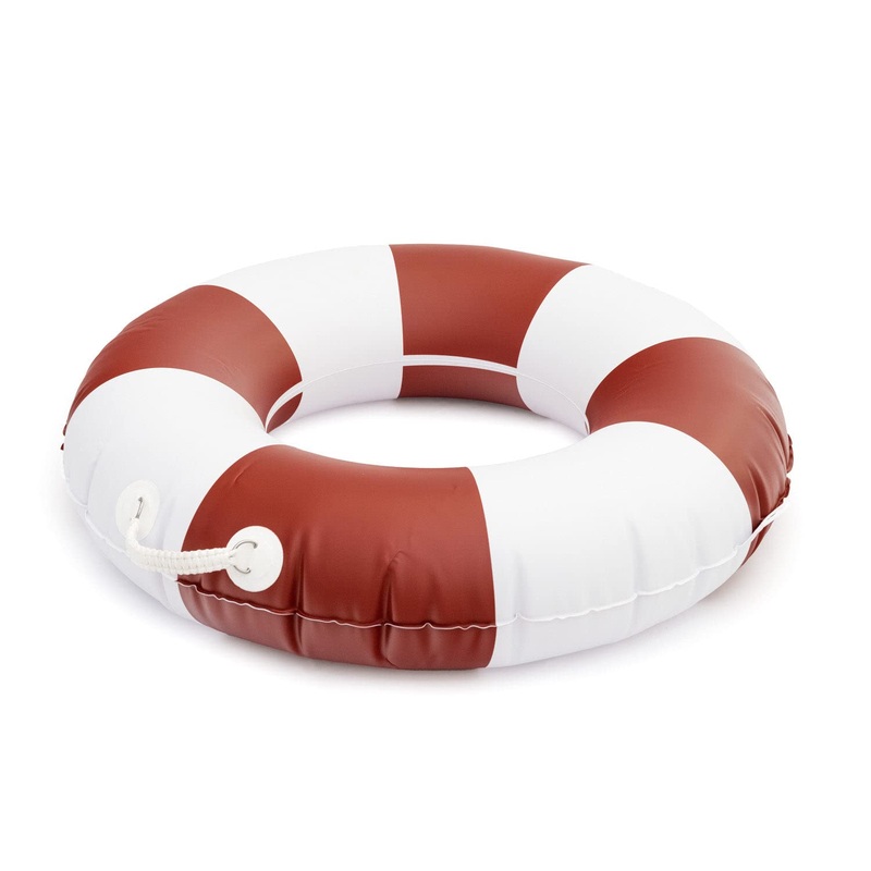 Business & Pleasure Co. Classic Pool Float – Vintage Inflatable Pool Ring For Kids – Le Sirenuse – S/M