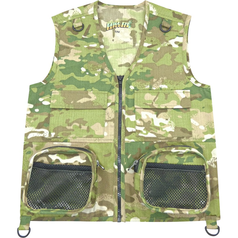 Eagle Eye Explorer Kids Cargo Vest Small/Medium Fits Youth Size 4-7 (Camouflage, Small/Medium)