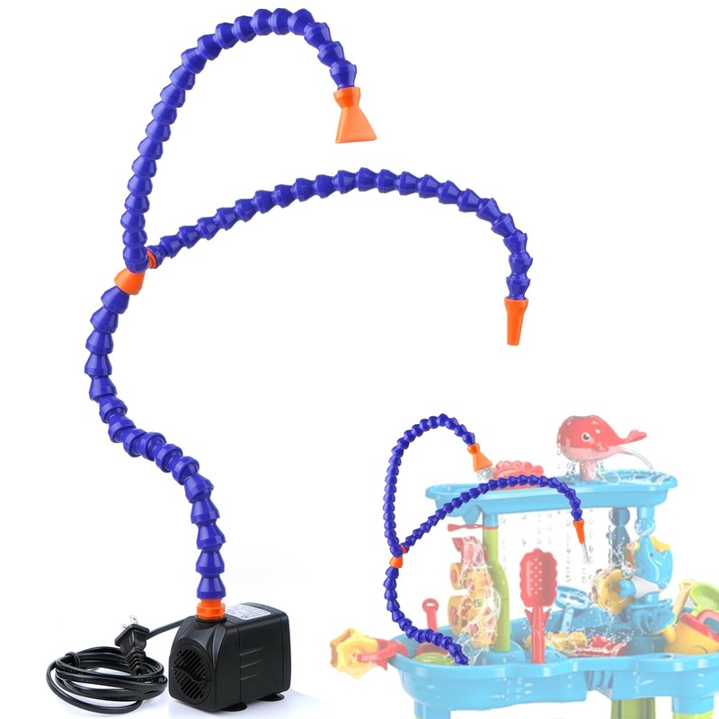 Fofogang Water Table Pump Kids Sand Water Play With Double Water Pipe Splash Summer Outdoor Toddler Activity Accessories Water G