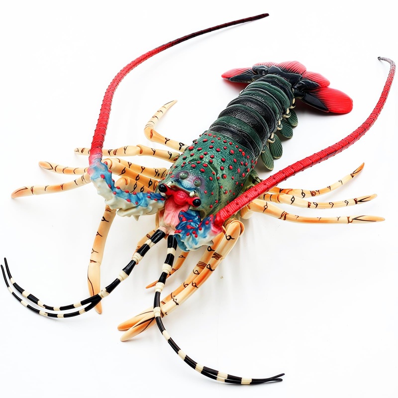 Higherbros Large Lobster Toys Sea Life Animal Toys Ocean World Realistic Marine Animal Creature Action Figure, Birthday Cake Cop