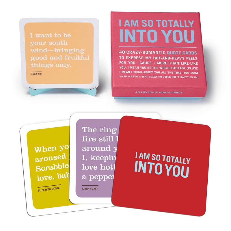 Knock Knock I Am So Totally Into You Inner-Truth Love Quote Cards Deck, 40 Affirmation Cards & Romantic Gifts, 4.25 X 4.25-Inche