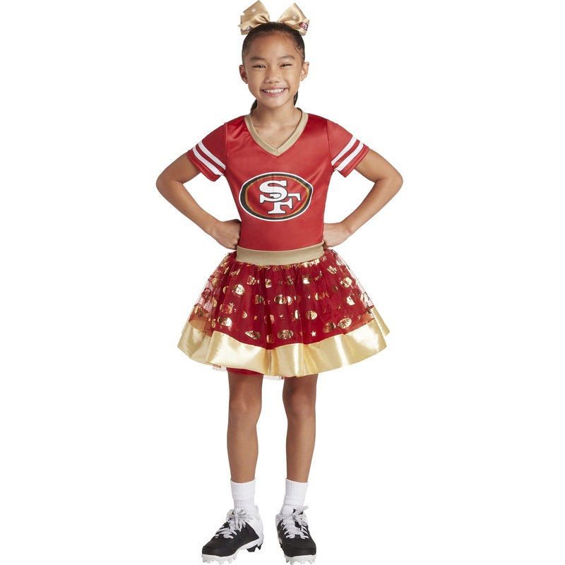 Modern Hero San Francisco 49Ers Girl’S Nfl Mvp Tailgate Tutu Dress Costume, Size Medium