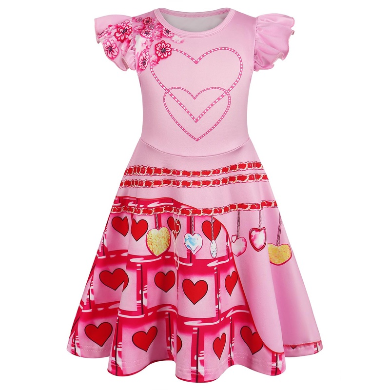 Sukyfecde Halloween Costume Dress Princess Dresses For Toddler Girls Halloween Costumes Birthday Party Role Play Outfits 5T Pink