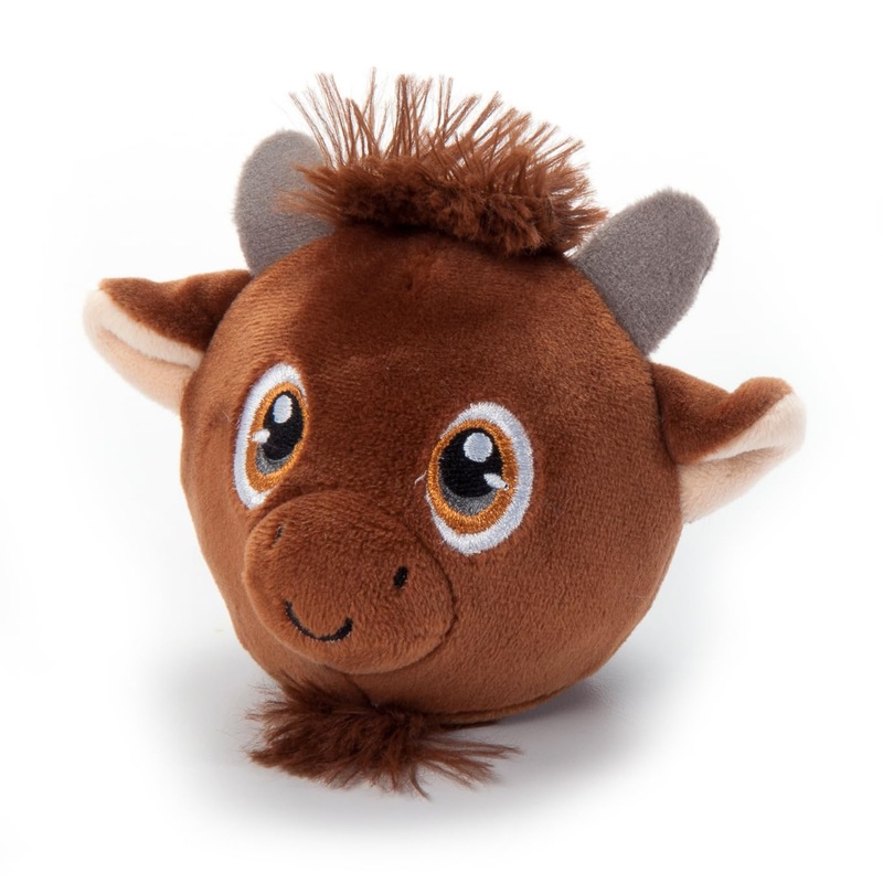 The Petting Zoo Bison Stuffed Animal Plushie, Gifts For Kids, Squishiez Wildlife Animal Squeeze Toy, Bison Plush Toy, 3 Inches