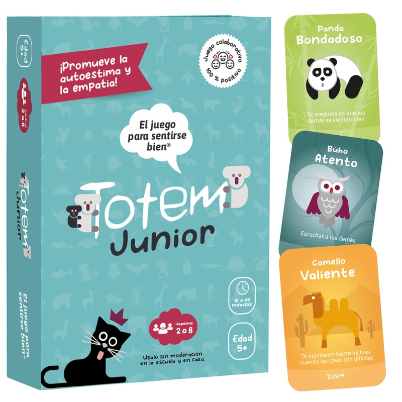 Totem Junior Juego Para Nios – Juego De Cartas Educativo Y Divertido Para 5 Aos+, Fomenta Autoestima Y Empat  A, Actividades Par