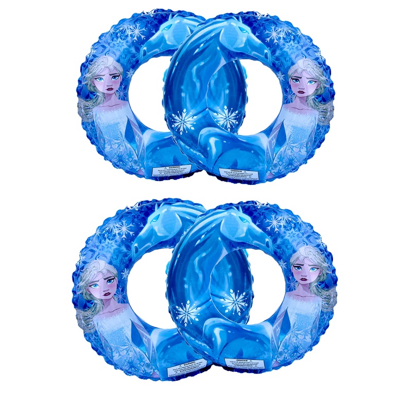 Toy Deals Usa Frozen Ii Anna & Elsa Swim Ring -4Pack- Swim Tube, Swimming Rings, Inflatable Tubes Floaties, Pool Toys Floats For