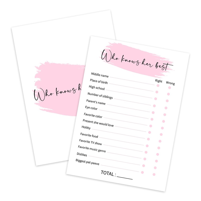 Zedev Who Knows The Birthday, Birthday Party Games, Birthday Party Activity Favor, Set Of 20 Games Cards, Birthday Supplies, Act