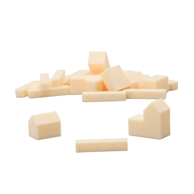 Bkprint3D Replacement Pieces For Catan Board Game | Settlers Pieces | 82 Colors | Base Set | (03_Warm_Ivory)