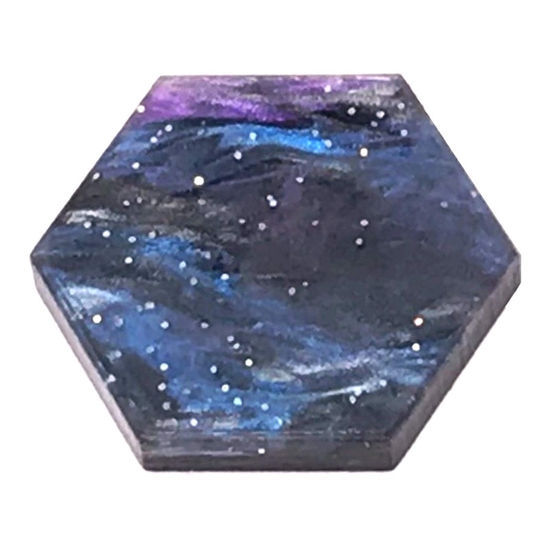 C4Labs Blank Hexagon Game Tokens – Pack Of 30 – Color Options (Nebula Lagoon, One Pack Of 30 Tokens)