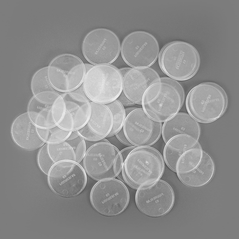 Displaymore 100Pcs Mix Round Plastic Model Bases 40Mm/1.57 Inch Wide For Gaming Miniatures Or Wargames Role Playing Board Game F