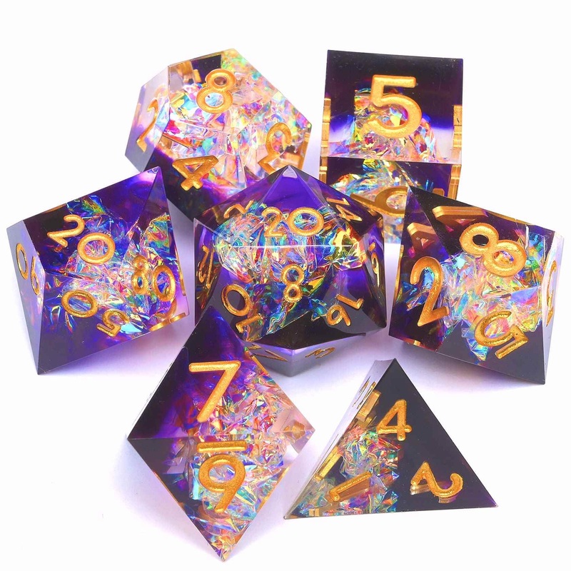 Dungeons And Dragons Dice Set D&D, Polyhedron Dnd Resin Dice Set, Used For Role-Playing Dice Magic Pathfinder Game Dnd Dice Set