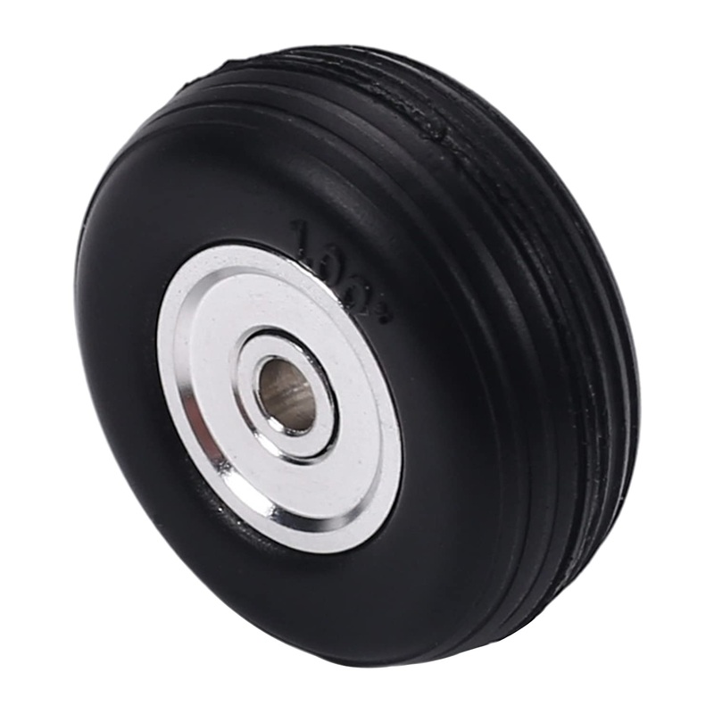 Fielect 1” Tire And Wheel Sets For Rc Car Airplane Pu Sponge Tire With Aluminum Alloy Hub