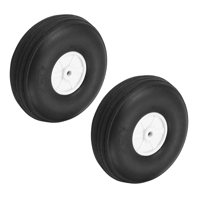 Fielect 2.5 Inch Rc Model Airplane Super Light Sponge Tire Tail Wheel Tire And Wheel Sets For Rc Car Airplane Pu Sponge Tire Wit