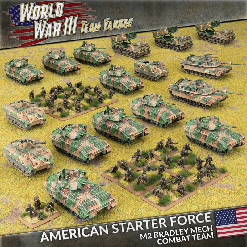 Flames Of War – Team Yankee – American Starter Force M2 Bradley Mech Combat Team