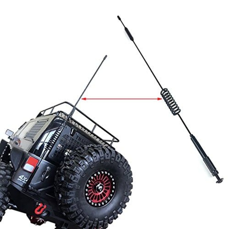 Injora Rc Antenna Rc Car Parts Rc Decoration For 1:10 Rc Crawler Axial Scx10 90046 Trx-4 Trx4 D90 D110 Tamiya Cc01