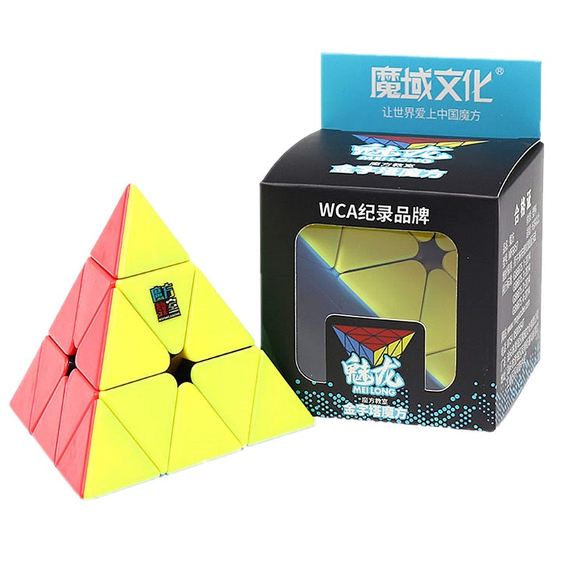 Liangcuber Moyu Pyraminx 3X3 Speed Cube Stickerless Meilong 3X3 Pyramid Puzzle Cubes