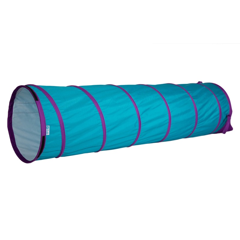 Pacific Play Tents 20507 Institutional Play Tunnel, 6′ X 19” Diameter – Teal/Purple