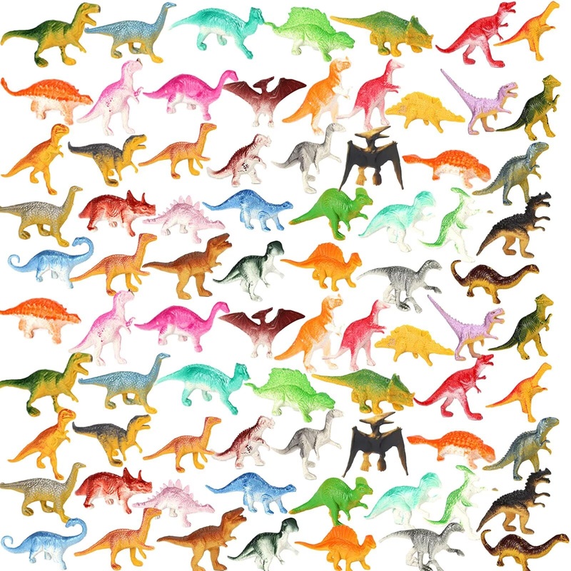 Pau1Hami1Ton Mini Dinosaur Toys For Kids 3-5,78 Pack Realistic Toddler Dinosaur Toy Set,Educational Dinosaurs For Kids 3-5,Perfe