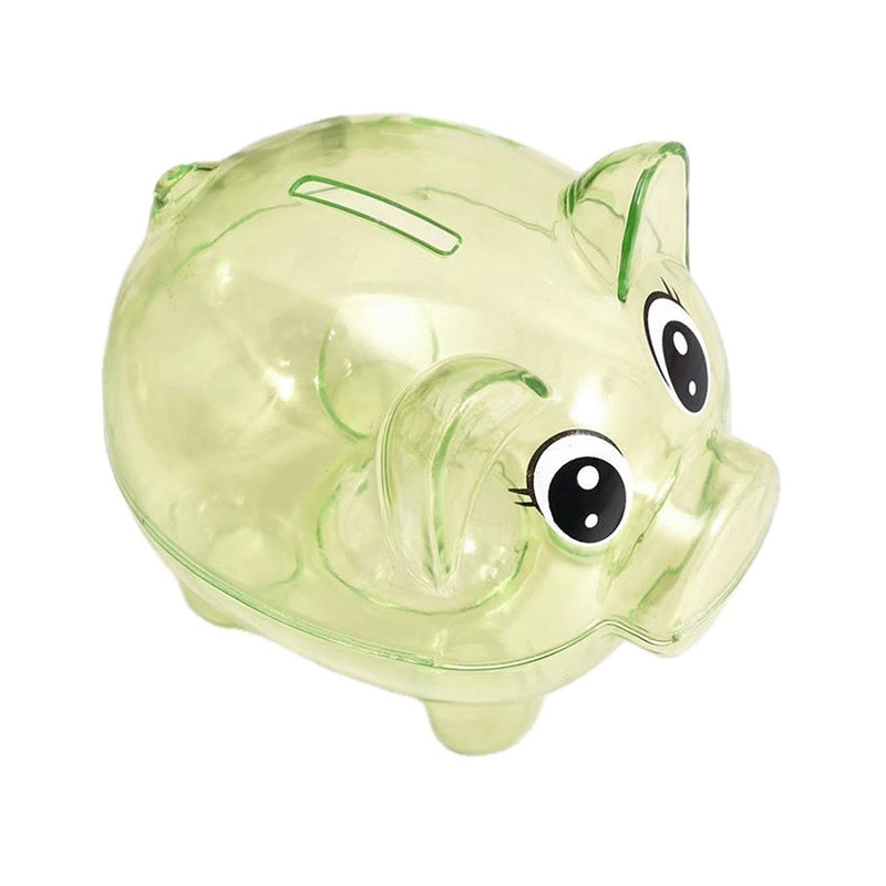 Piggy Bank, Plastic Money Bank, Transparent Money Jar, Coin Bank For Girls And Boys, Gifts For Birthday, Easter, Christmas, Baby