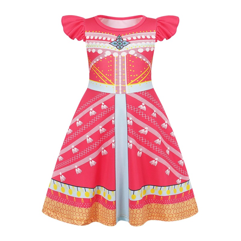 Sukyfecde Princess Dress For Toddler Girls Halloween Costume Outfits Birthday Dress Up Clothes Size 6 Red