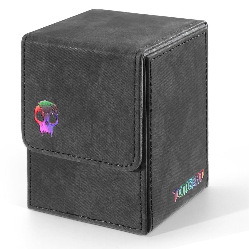 Tombert 150+ Premium Deck Box For Mtg, Ptcg, Large Capacity With 2 Dividers, Fits 150+ Sleeved Cards Tcg Trading Card Games (Rai