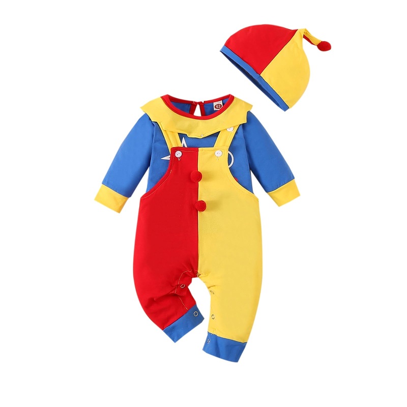 Vinuoker Baby Boy Halloween Clown Outfits, My First Halloween Clothes, 6-9M