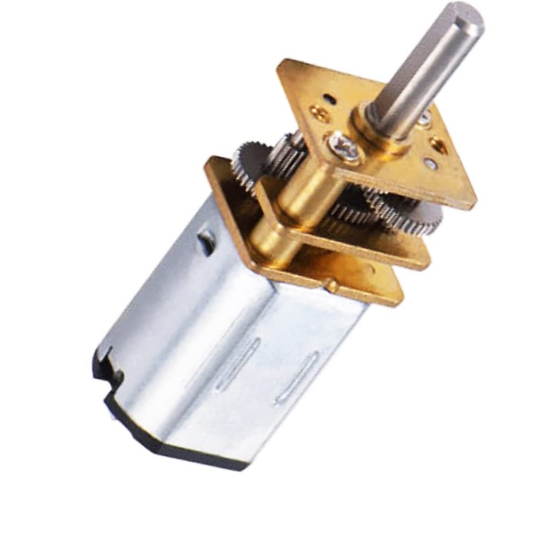 12V 600Rpm Micro Dc Gear Speed Reduction Motor With Full Metal Gearbox Motor Ga12-N20 3Mm Shaft For Robot Models, Rc Cars, Diy T