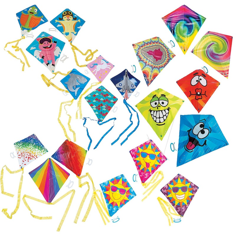 Fun Express Assorted Kites Bulk 72 Pc