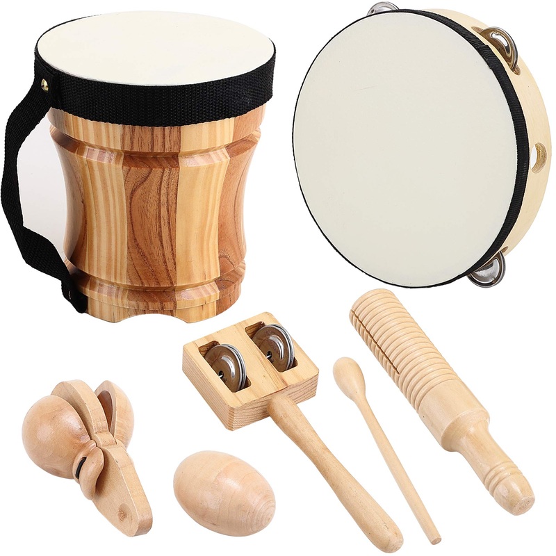 Ml.Enjoy Wooden Musical Instruments Toys, Kids Musical Instruments, Toddler Musical Instruments, Eco-Friendly Music Set Natural