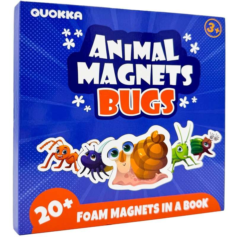 Quokka Travel Magnetic Puzzles For Toddlers 1-3 – 20+Pcs Bugs Game With Extra-Long Play Book – Fun Travel Game Toy For Kids Ages