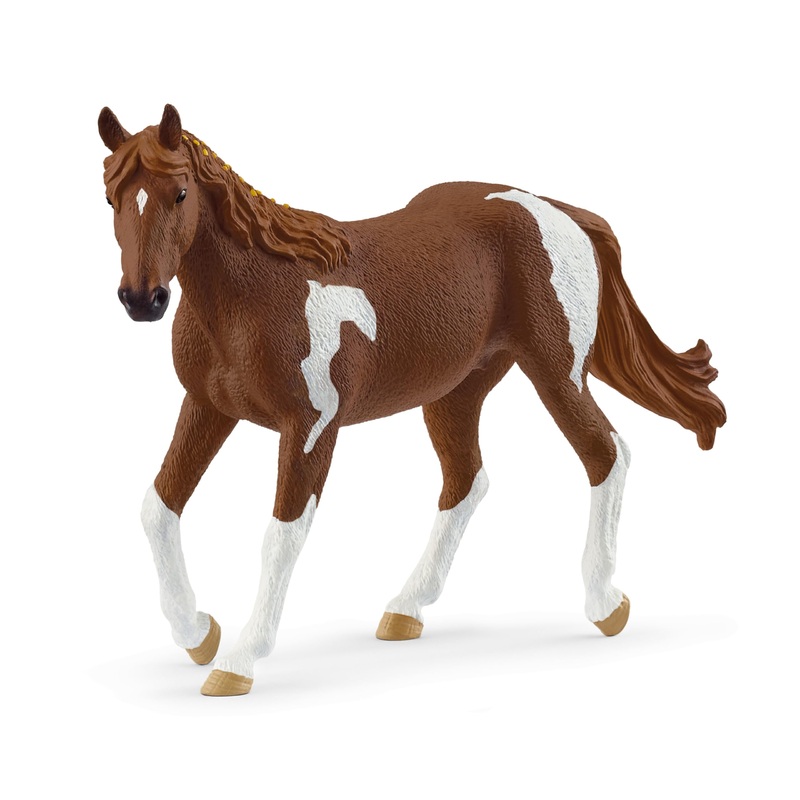 Schleich Horse Club – Paint Horse Mare – 6” Hand-Painted Collectable, Realistic Toy Horse Figurine For Girls And Boys. Durable,