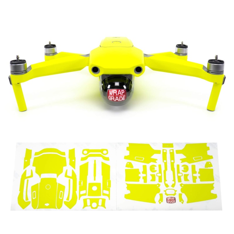 Wrapgrade Main Unit Skin Compatible With Dji Mavic Air 2 (Neon Yellow)