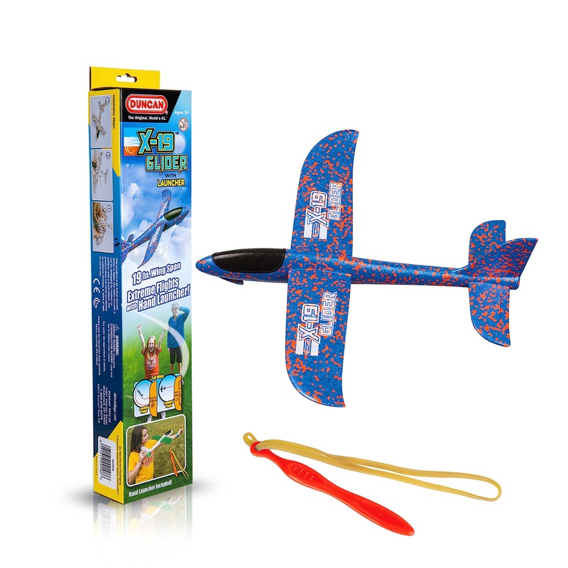 Duncan X-19 Glider With Reversible Wings- Yellow With Red Wings