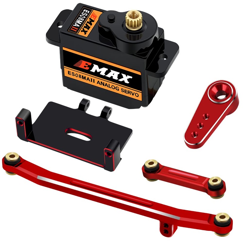 Epinon For Axial Scx24 Servo Metal Gear Emax Servo Steering Servo With Servo Mount Bracket And Arm And Steering Link Set Scx24 U