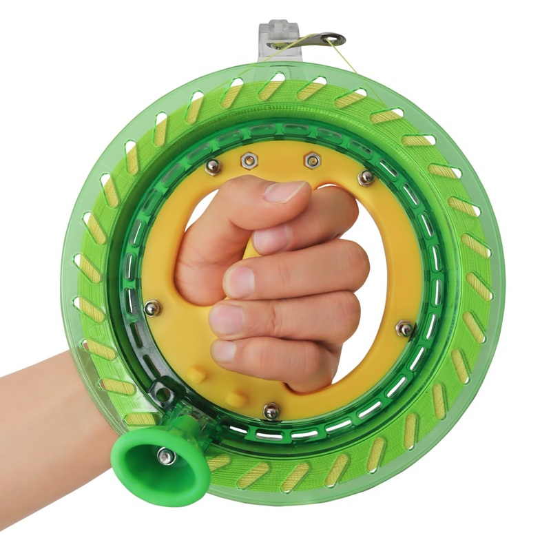 Honbo Kite String Spool For Adults And Kids,Kite String Reel With Bearing Structure, Foldable Handle, 300M/1000Ft Line – Ideal K