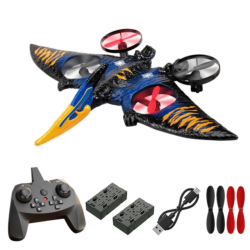 Jaming Pterodactyl Dinosaur Toys Drone For Kids And Adults Easy To Fly Dragon Remote Controlled Aircraft For Beginners Hobby Rc