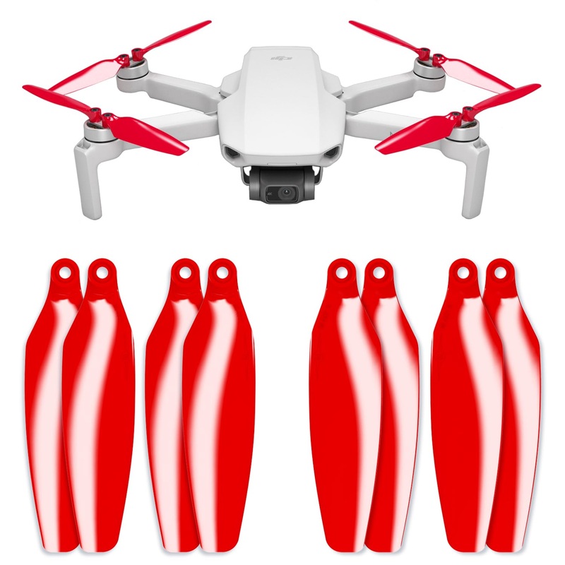 Master Airscrew Stealth Propellers For Dji Mini 2, Mini 2 Se, Mini Se & Mini 4K – Red, 4 Propellers In Set