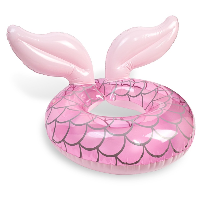 Mermaid Pool Float, Child Pool Tube Ring Toys Summer Kiddy Beach Treasure Inflatable Swim Float For Girl Kids Outdoor