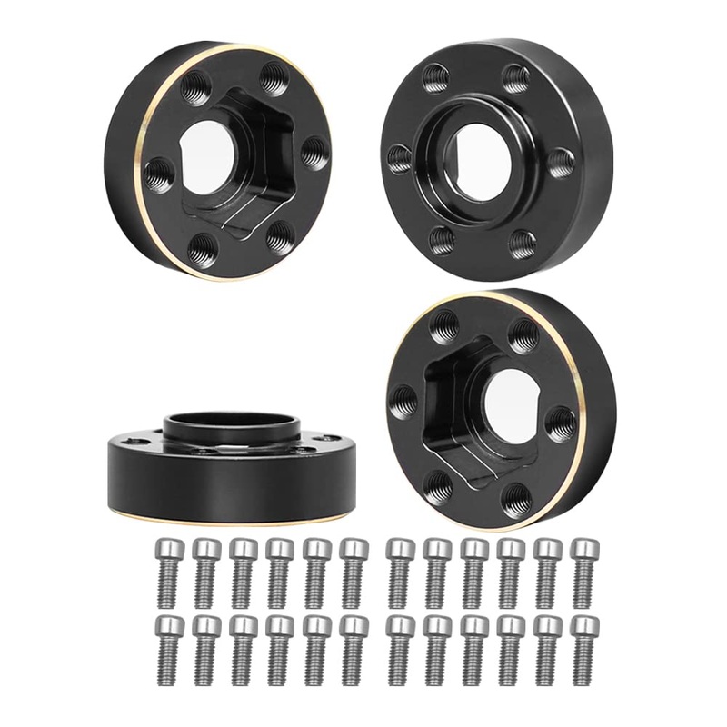 Muhikrt Brass Weights 6Mm 9Mm 12Mm 15Mm 22Mm Wheel Hex Hub Widen Adapter For 1/10 Rc Crawler 1.9 2.2 Wheels Rims Scx10 Trx4 (6Mm