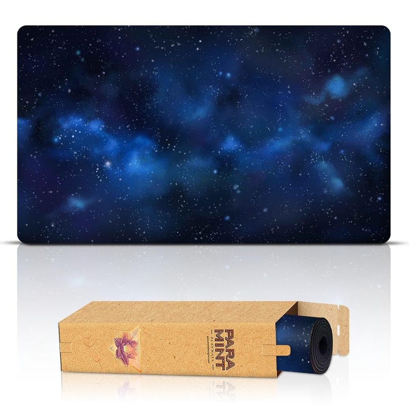 Paramint Cosmic Blue (Stitched) – Mtg Playmat – Compatible With Magic The Gathering Playmat – Play Mtg, Yugioh, Tcg – Original P