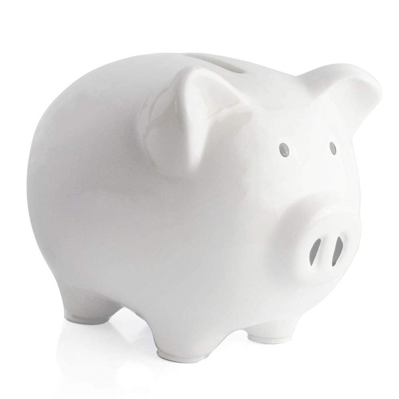 Piggy Bank,Child To Cherish Ceramic Pig Money Piggy Banks For Boys Girls Kids Blue