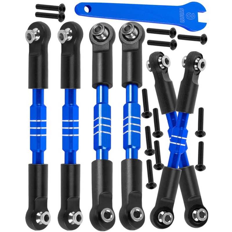 Rc Adjustable Turnbuckles Camber Links Steering Links Upgrades Part For 1/8 Typhon 4Wd 3S Mega 550 Blx,1/10 Big Rock 4X4 V3 3S B