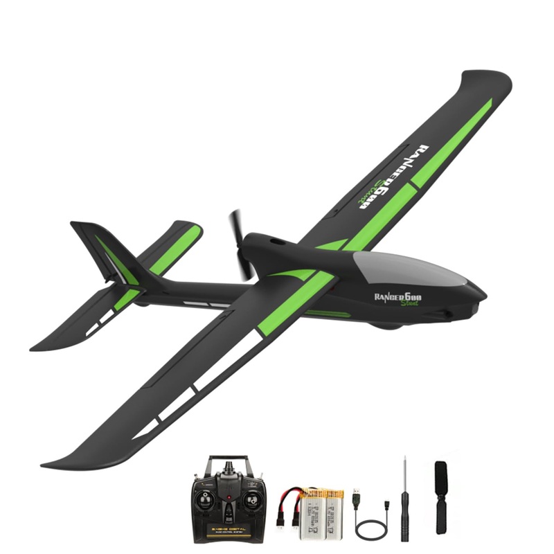 Rc Plane With Aileron Rtf 4 Channel Remote Control Airplane Ready To Fly Ranger600 Stunt 4Ch Glider Rc Airplane For Beginners Ad