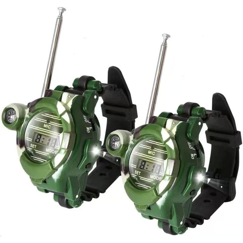 Walkie Talkie For Kids,Walkie Talkies Watch Spy Army Toys Gifts For Children,Two-Way Radio Walky Talky Watches With Flashlight C